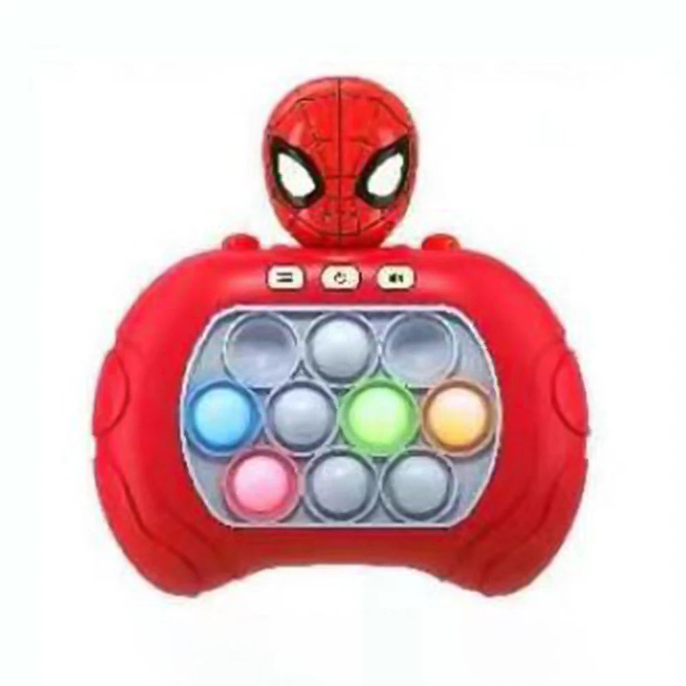 New Quick Push Game Pop Up Fidget Bubble Electronic Pop it Pro Game Light AntiStress Toys For Adult Kids Gift With Box