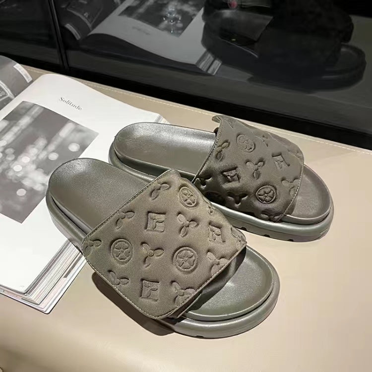 Flat Luxury Designer Shoes Summer Brand Desinger Fashion Women Sandal Casual Slides Slipper Outdoor Female Flip Flops