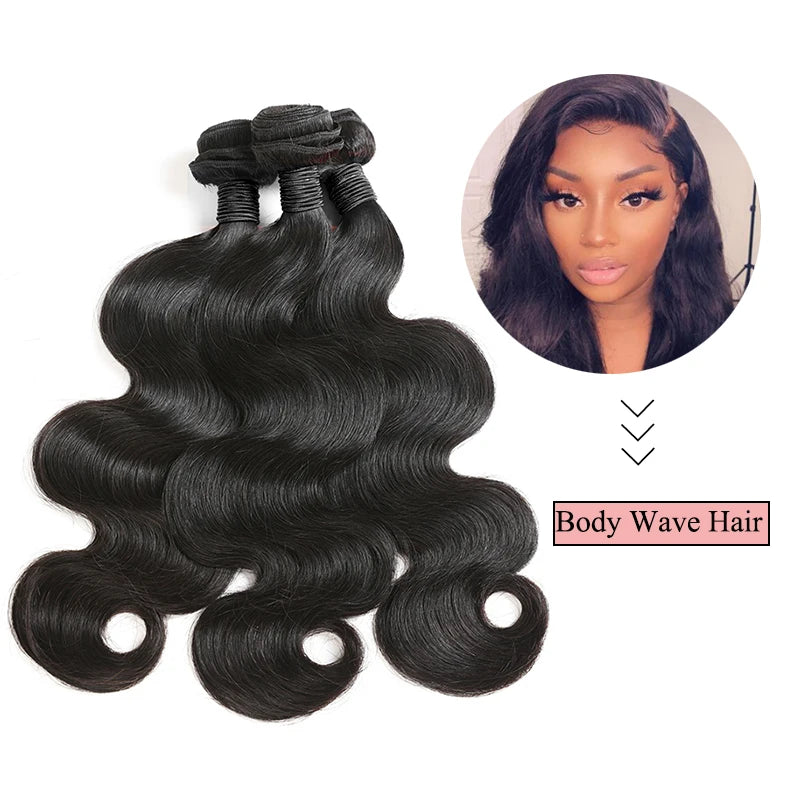 Human Hair Bundles for Women Addbeauty Body Wave Unproccessed Raw Virgin Human Hair Weft Natural Color Double Drawn Hair Weave