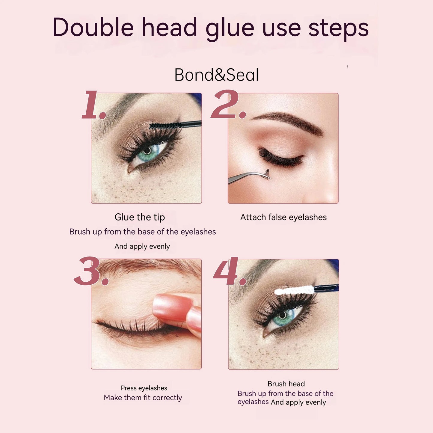 Eyelashes 200 PCS Clusters Lash Bond and Seal Makeup tools DIY Lashes Extension kit for gluing Lashes Gluing Glue Accessories