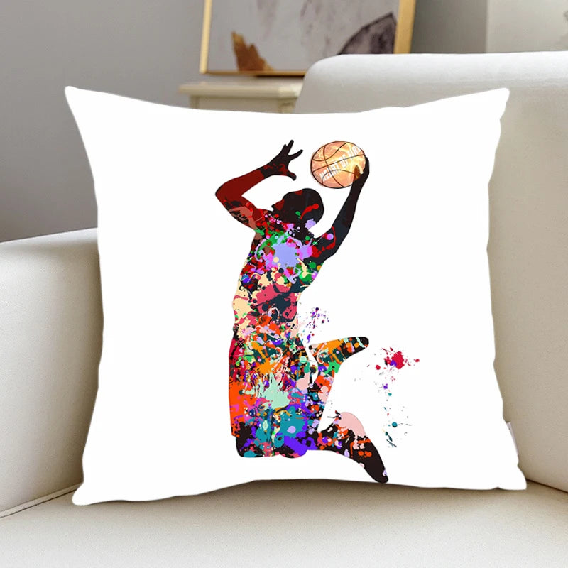 New Pillow basketball Slips Pillow Covers Bedding Comfortable Cushion Good For Sofa Home Car High Quality Pillow Cases boy gift