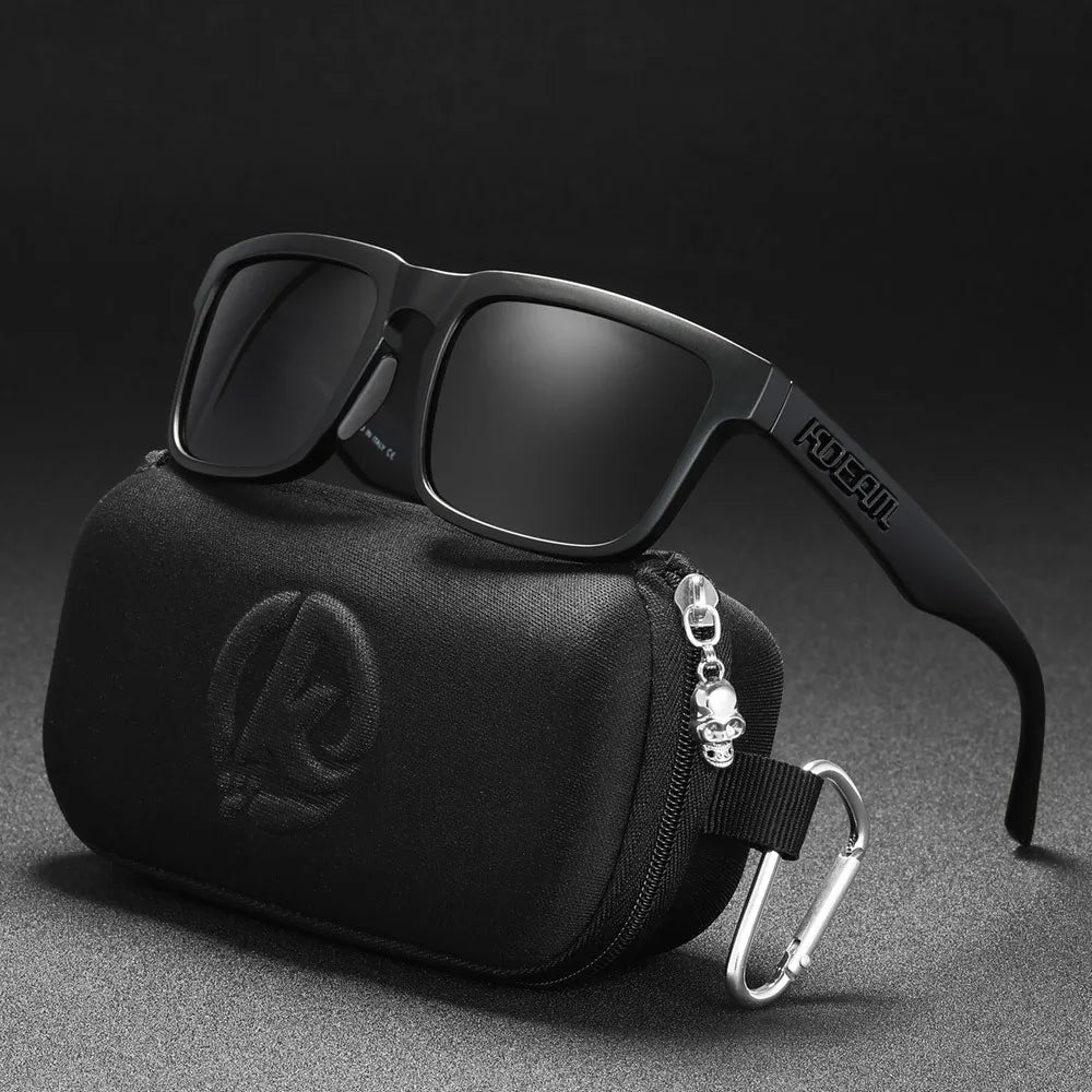 KDEAM Brand Hot Selling Square Polarized Men Sunglasses Brief And Fashion Design Leisure Women Shades Fishing Driving Glasses