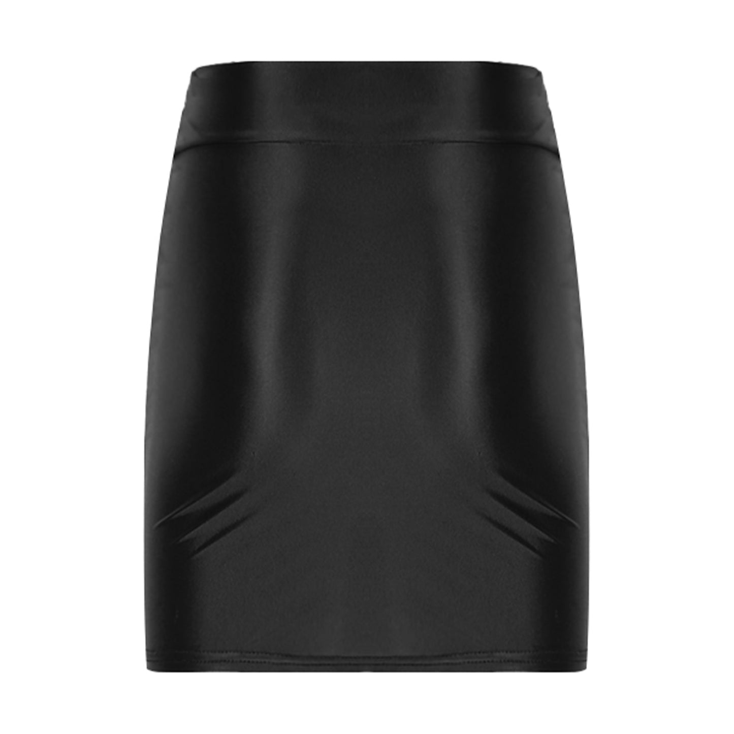 Womens Glossy Mini Skirts Solid Color Shiny Low Rise Elastic Waistband Pool Party Nightclub Ruffled Skirt Bikini Cover Ups