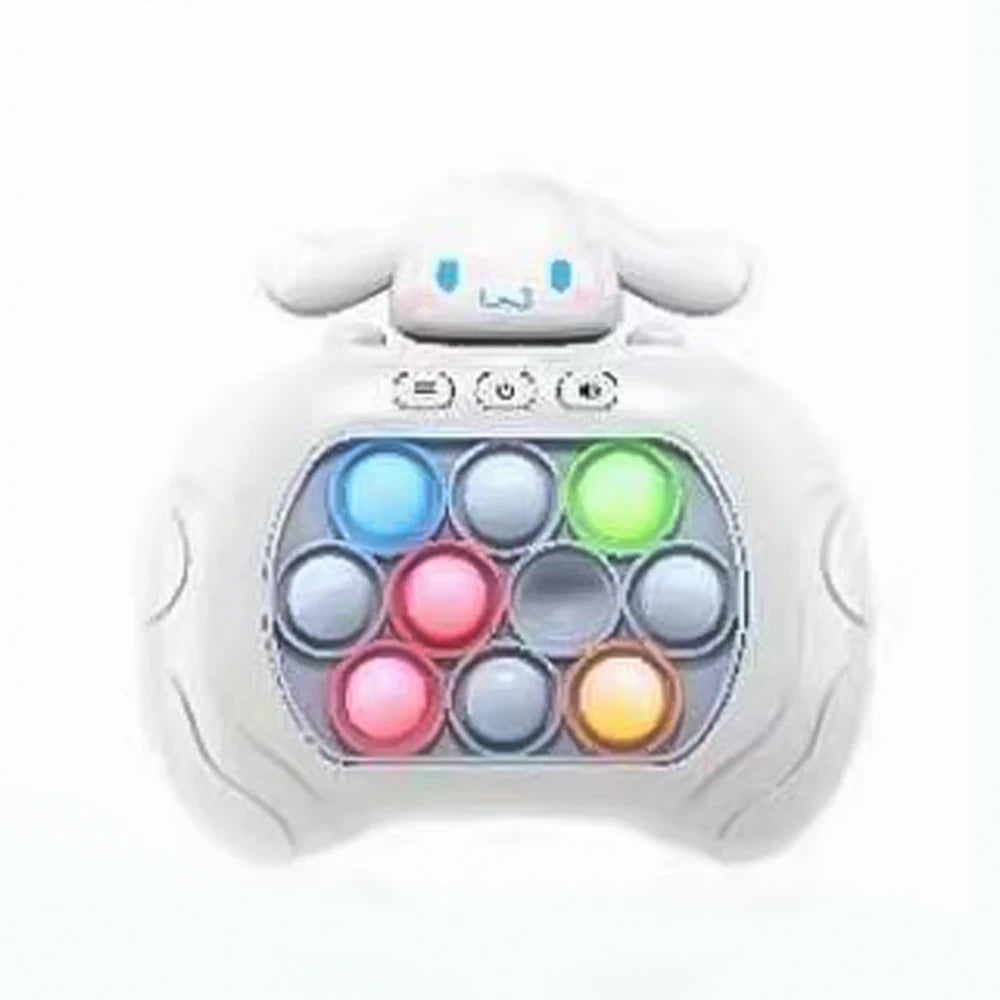 New Quick Push Game Pop Up Fidget Bubble Electronic Pop it Pro Game Light AntiStress Toys For Adult Kids Gift With Box
