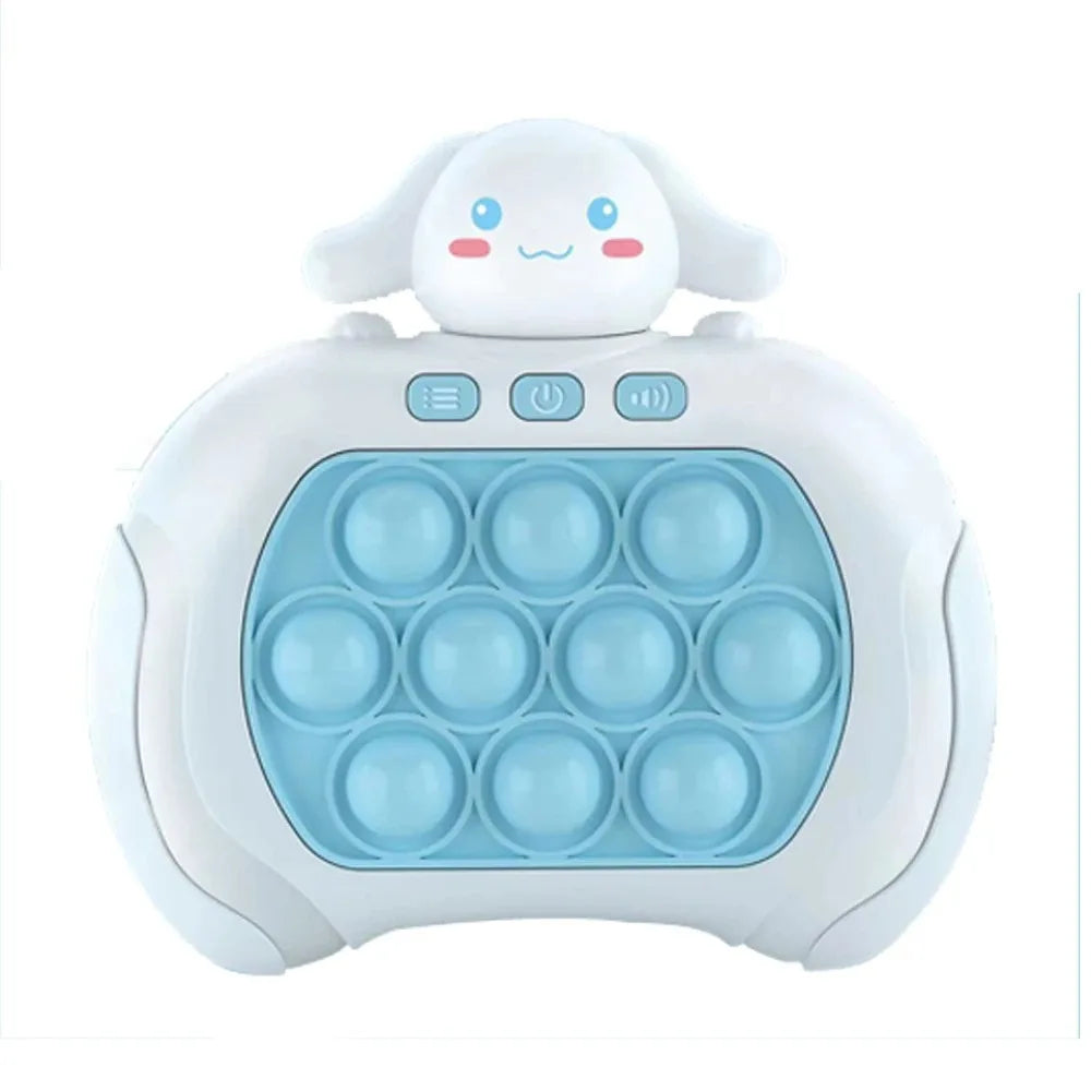 New Sanrio Stitch Quick Push Bubbles Game Machine Kids Fun Whac-A-Mole Squeezing Anti Stress Sensory Bubble Fidget Toy Gifts