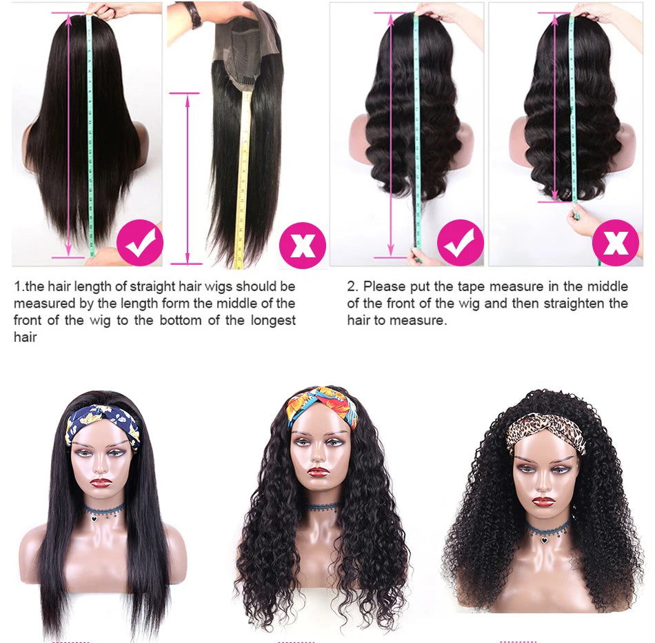 Kinky Straight Lace Front Wigs Human Hair 13x4 Yaki Straight Human Hair Lace Front Wigs Pre Plucked Transparent Wigs 12"-30"