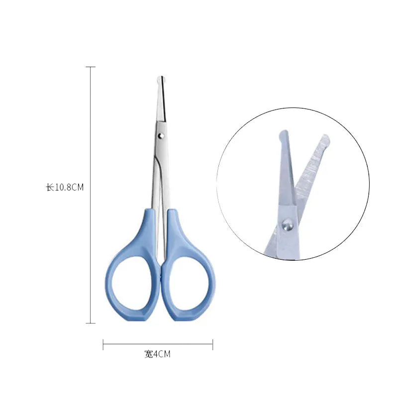 Eyebrow Scissor Makeup Eyelash Trimmer Nose Facial Hair Remover Multifunctional Scissors Stainless Steel Nail Cuticle Tools