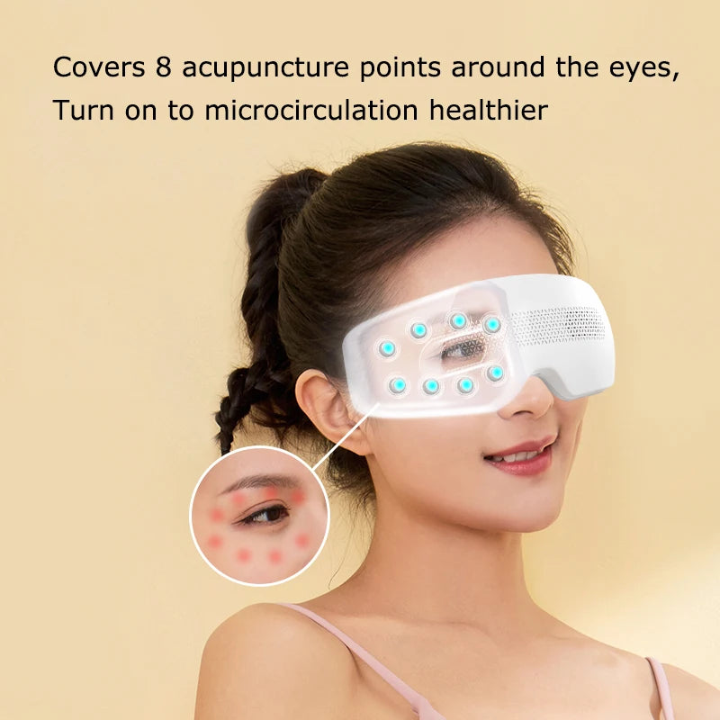 MARESE E22 Electric Eye Massager Acupuncture Point Vibration Massage Eye Care With Bluetooth Music Relieves Fatigue Dark Circles
