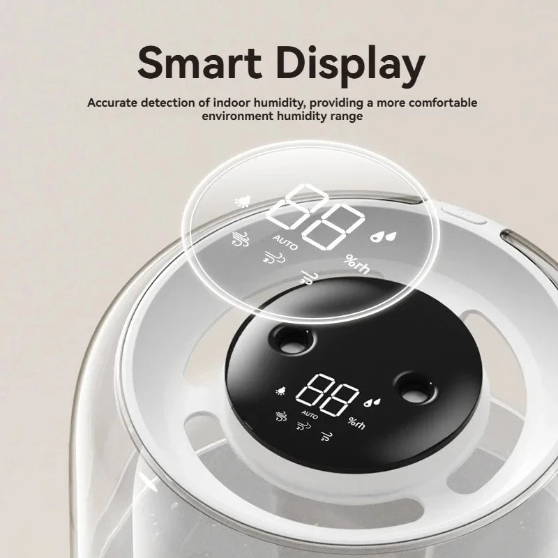 6.8L Large Capacity Humidifier USB Double Spray Quiet Humidifier Home Dormitory Office Bedroom Desktop With Night Light