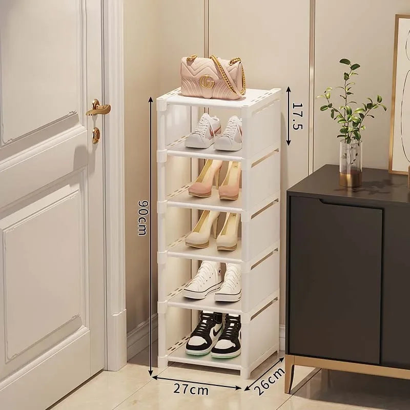 Shoes Rack Organizer Stackable Shoe Cabinet Space Saving Shoes Storage Rack Multi-layer Adjustable Shoe Cabinet Home Storage