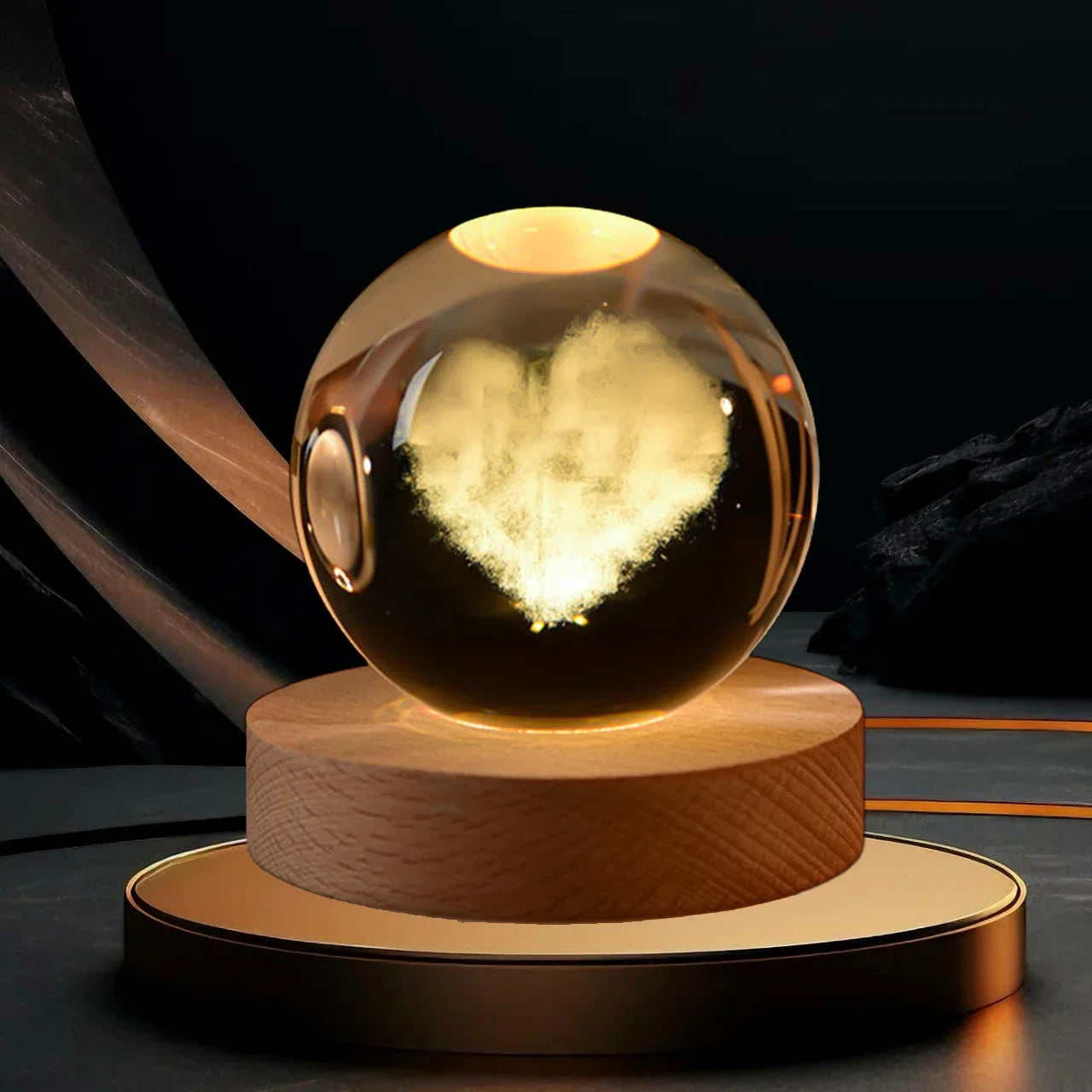 3D Crystal ball Crystal Planet Night Light DIY Laser Engraved Solar System Globe Astronomy Birthday Gift Home Desktop Decoration