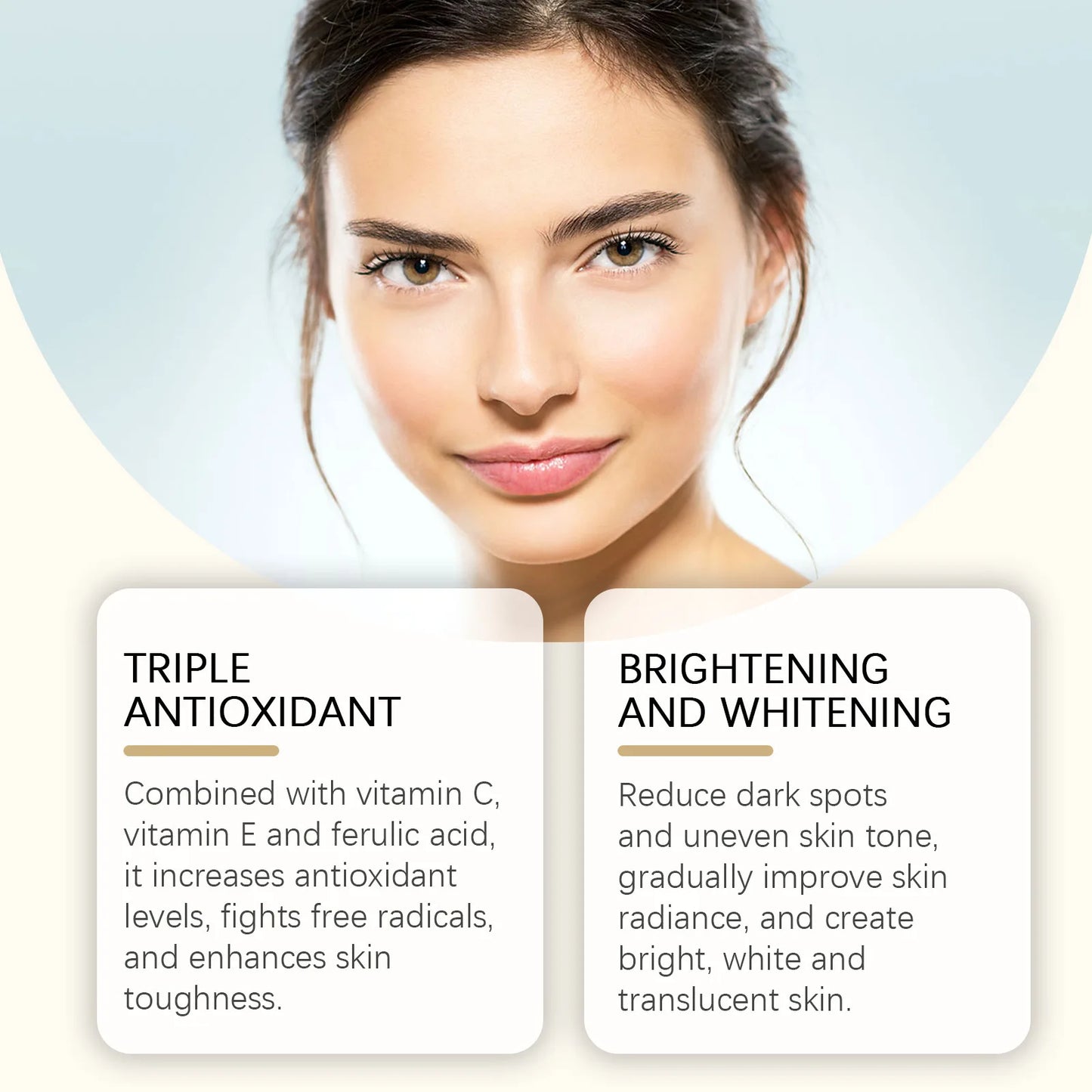 Ferulic Acid Serum Fade Fine Lines Firming Moisturizing Brightening Shrink Pores Vitamin C E Facial Essence Nourishing Skin Care