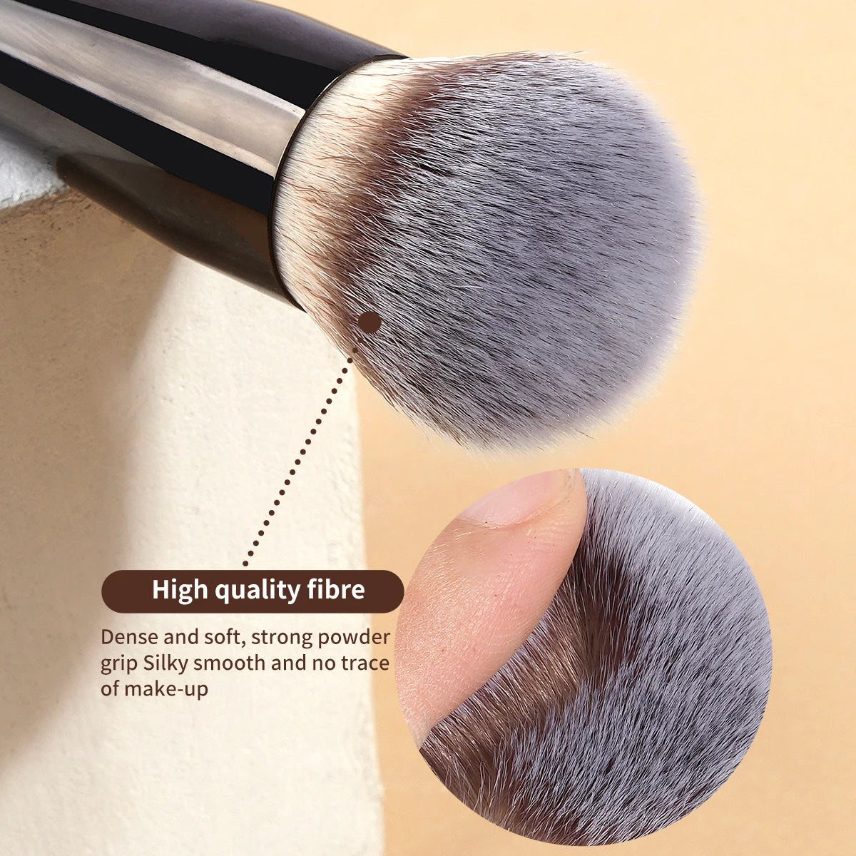 MAANGE Double-Ended Contour Brush Angled Foundation Sculpting Brush Powder Blush Brush Women Cosmetic Makeup Tools Facial Brush