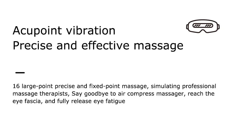 MARESE E22 Electric Eye Massager Acupuncture Point Vibration Massage Eye Care With Bluetooth Music Relieves Fatigue Dark Circles