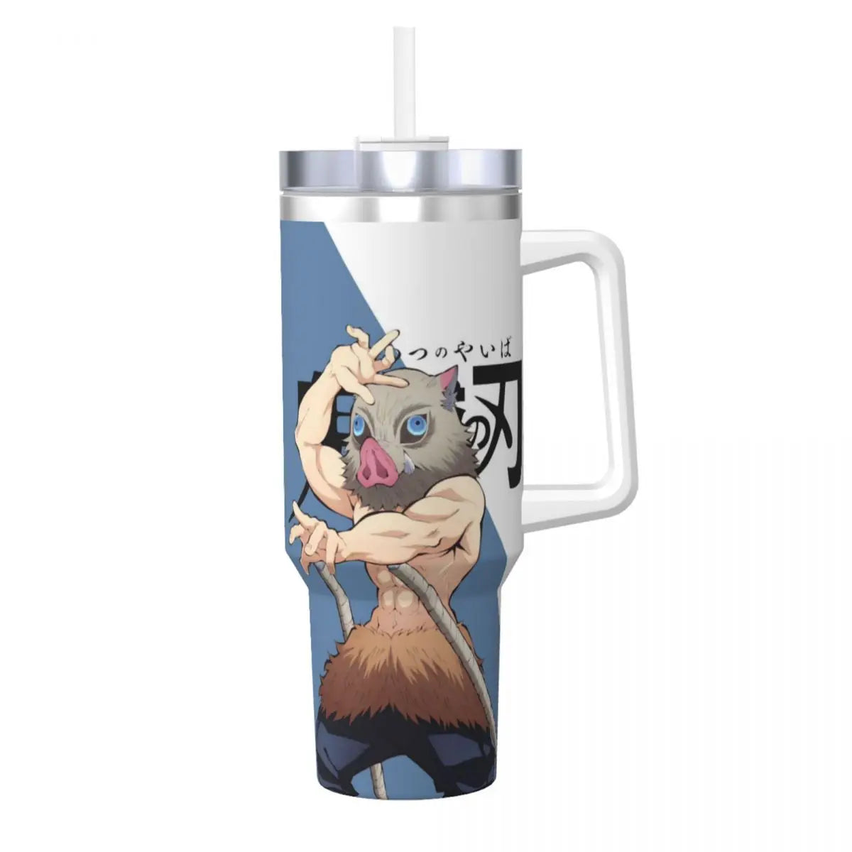 Demon Slayer 40 oz Tumbler with Handle and Straw Lid Stainless Steel Insulated Tumblers Travel