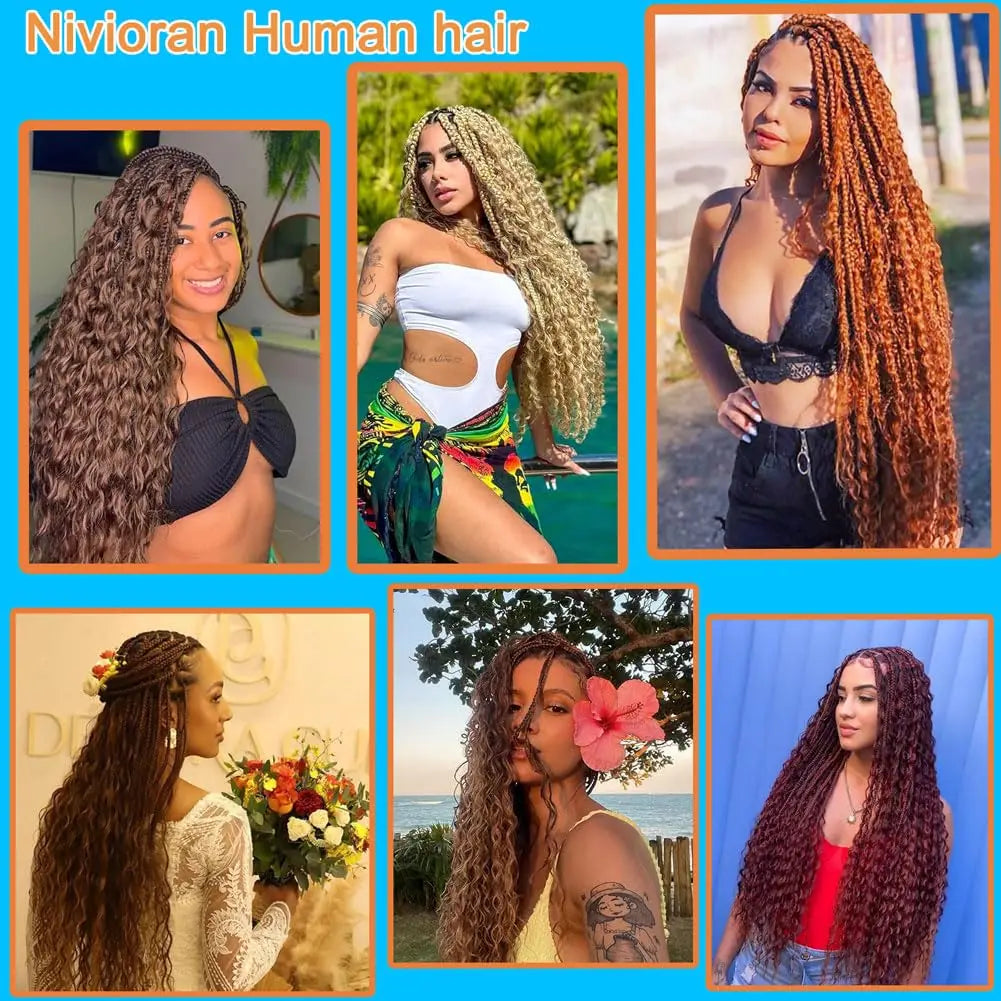 150g Boho Grey Deep Wave Bulk Human Hair for Braiding 3 Bundles No Weft Salt Pepper Gray Curly Human Hair Extensions for Braids