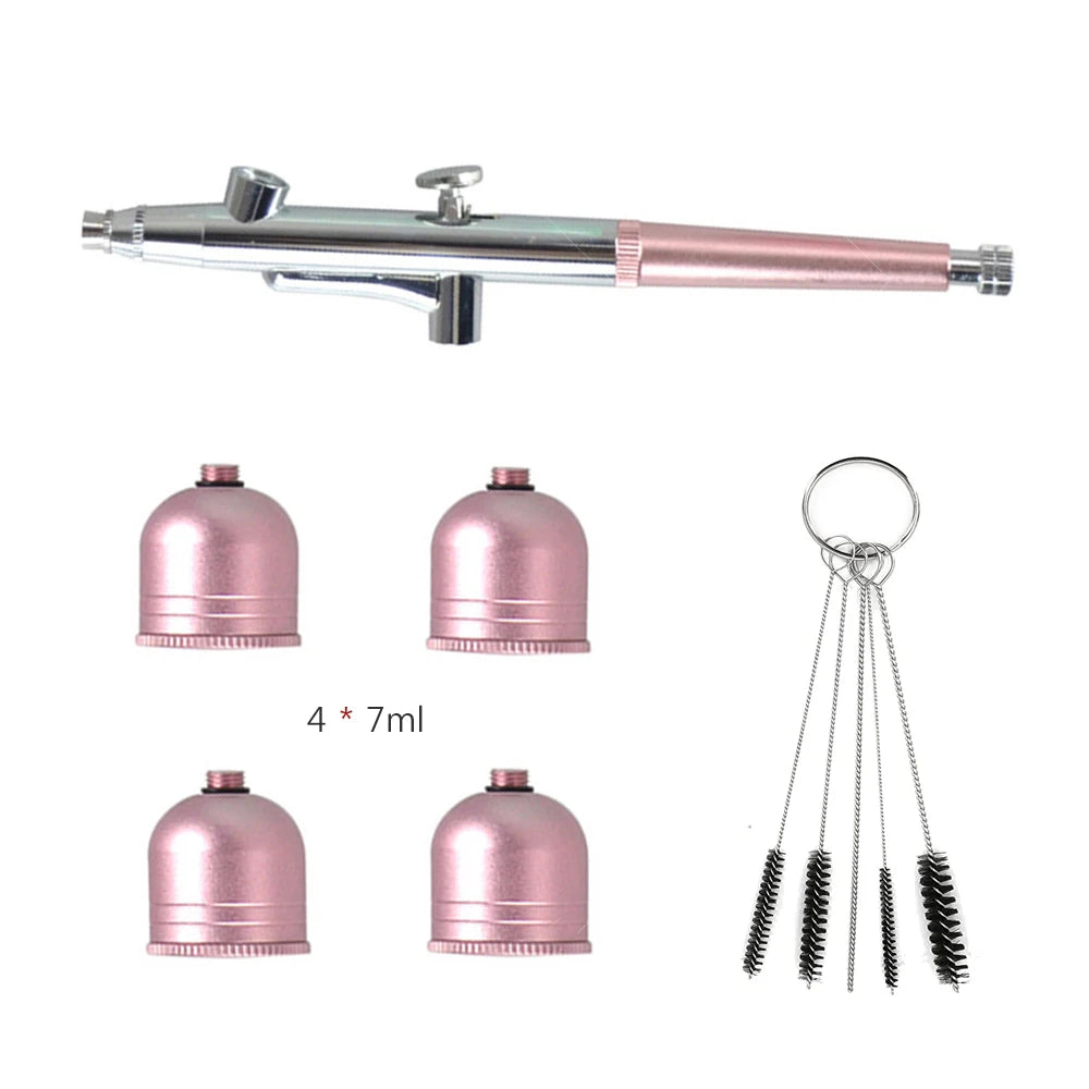 Airbrush Nail Kit Airbrush for Nails Cake Crafts Air Brush Nail Art Paint Replacement Cup Airbrush Gun Manicure Accessories K5