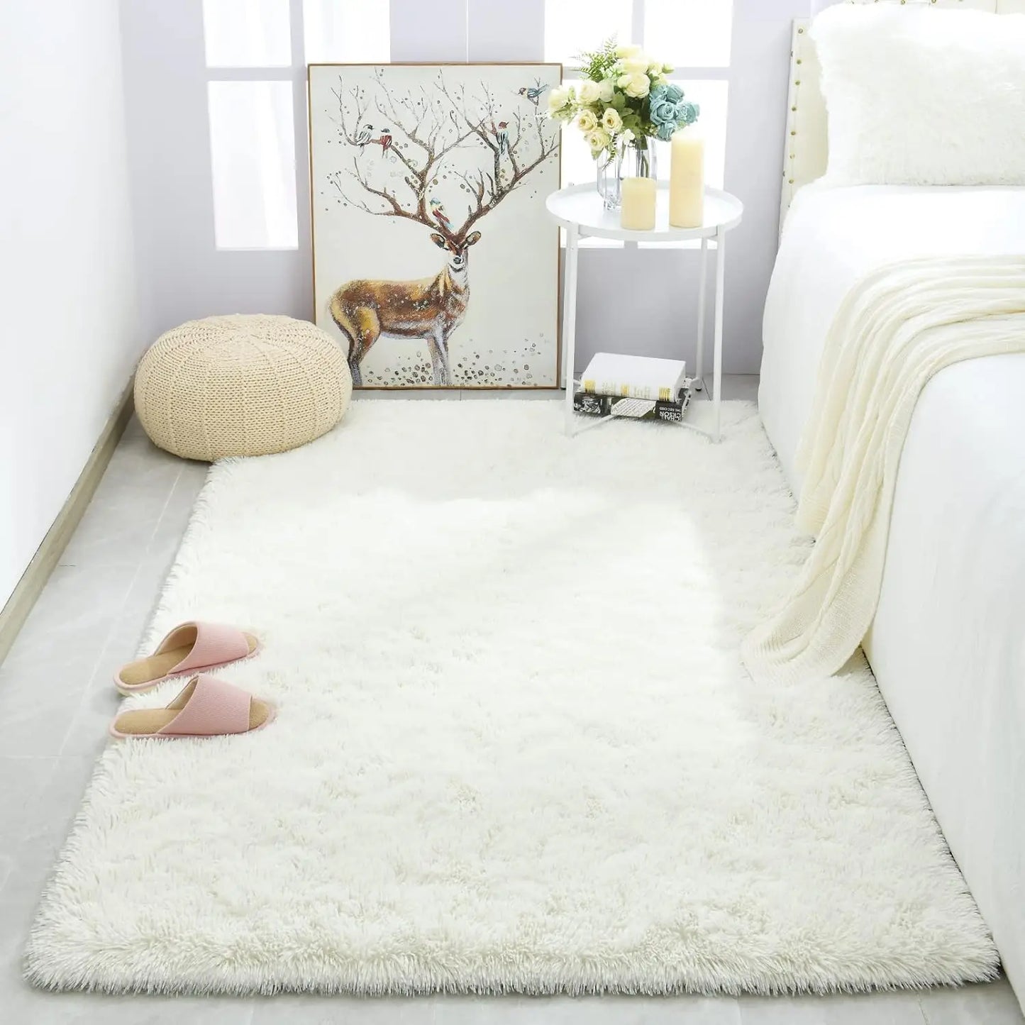 Plush Carpets Fluffy Ultra Soft Indoor Modern Area Rugs Living Room Play Mats For Children Bedroom Home Decor Nursery Rug
