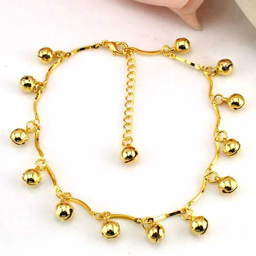 Women'S Anklets Initials Sandal Foot Barefoot Jewelry Bracelet Beach Bells Women Ankle Anklet Tobillera Hombre