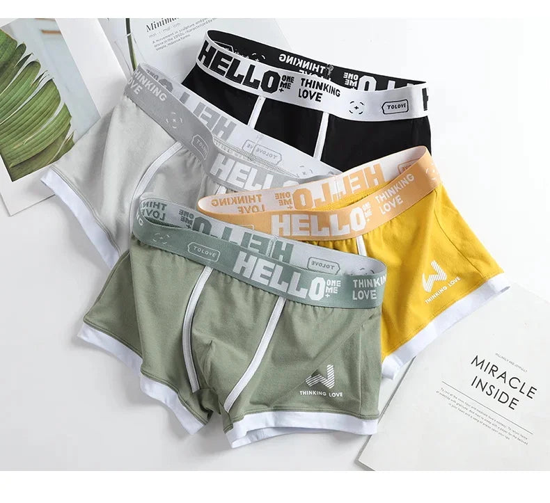 Men Panties Cotton BoxerShorts Man Underwear Mens Boxers Breathable U Convex Male Underpants Sexy Plus Size cuecas calzoncillos