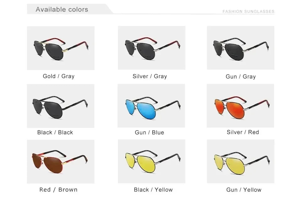 KINGSEVEN Brand Classic Pilot Men Sunglasses Polarized UV400 Lens Luxury Retro Driving Glasses Women Large Frame Causal Eyewear