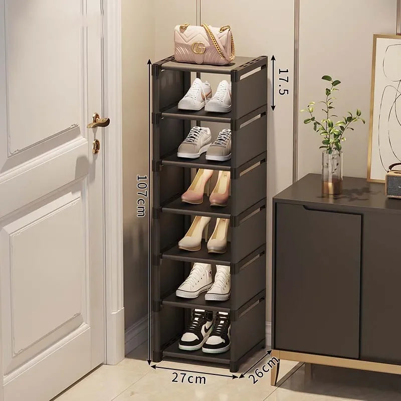 Shoes Rack Organizer Stackable Shoe Cabinet Space Saving Shoes Storage Rack Multi-layer Adjustable Shoe Cabinet Home Storage