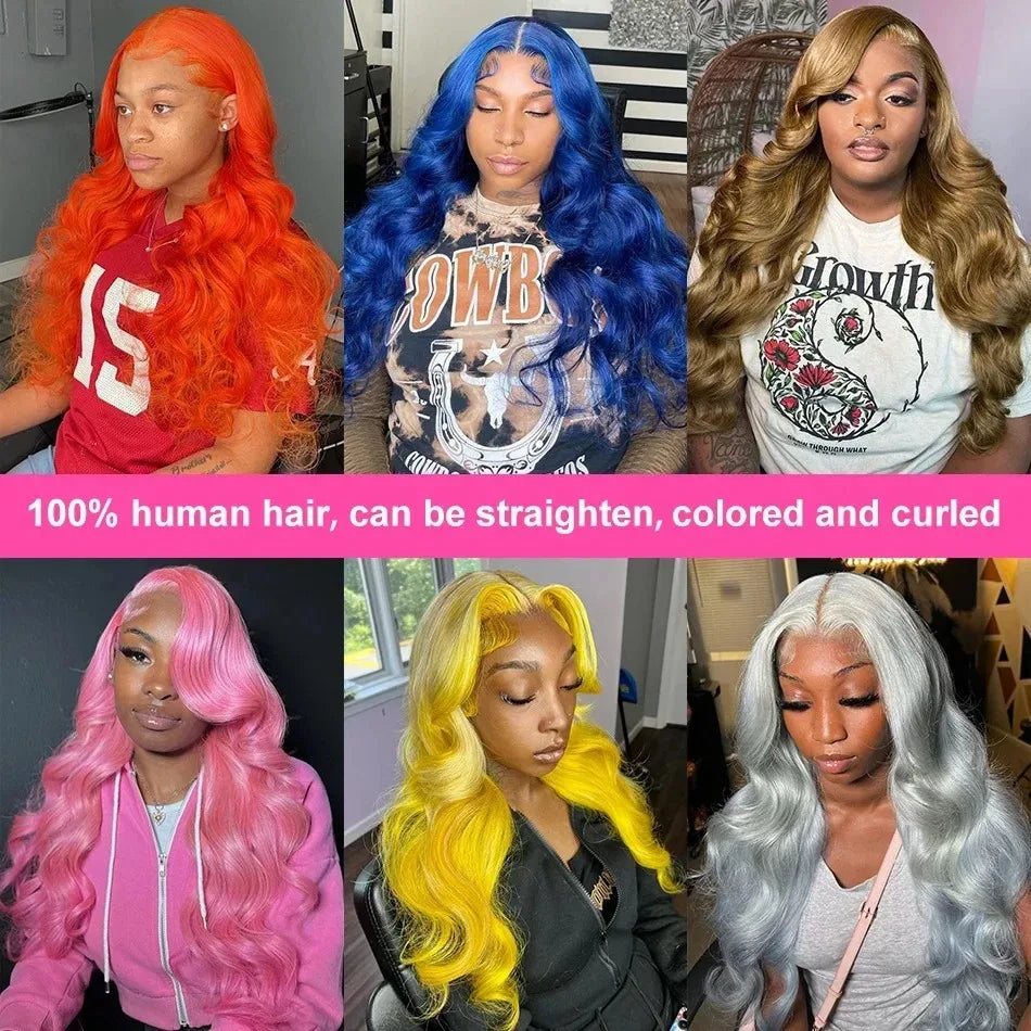 613 Curly Blonde Front Human Hair Body wave 13x4 HD Transparent Lace Frontal Wig 13x6 Brazilian Hair For Black Women