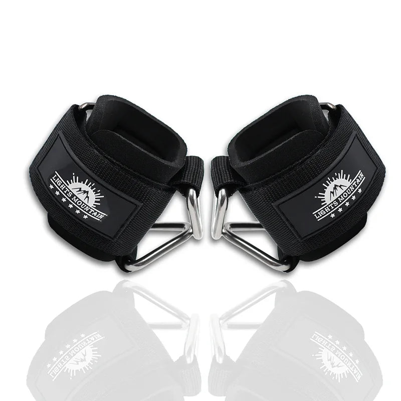 Adjustable Wrist Cuffs Neoprene Padded Straps for Cable Machines Resistant Band Strength Training Fitness Equipment