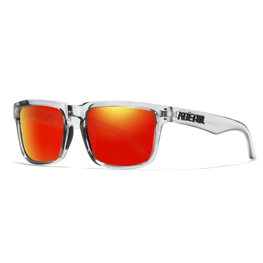 KDEAM Brand Hot Selling Square Polarized Men Sunglasses Brief And Fashion Design Leisure Women Shades Fishing Driving Glasses