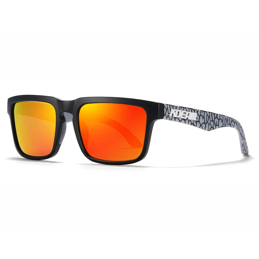 KDEAM Brand Hot Selling Square Polarized Men Sunglasses Brief And Fashion Design Leisure Women Shades Fishing Driving Glasses