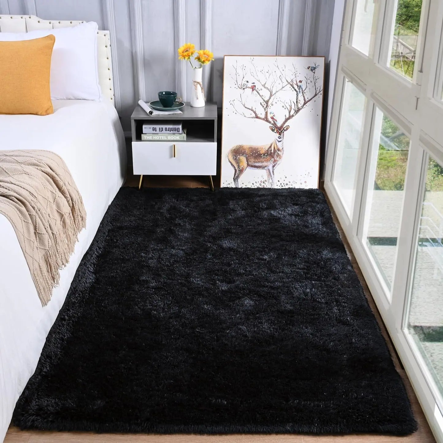 Plush Carpets Fluffy Ultra Soft Indoor Modern Area Rugs Living Room Play Mats For Children Bedroom Home Decor Nursery Rug