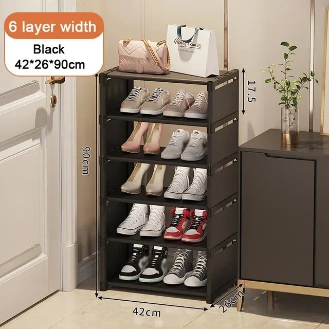 Shoes Rack Organizer Stackable Shoe Cabinet Space Saving Shoes Storage Rack Multi-layer Adjustable Shoe Cabinet Home Storage
