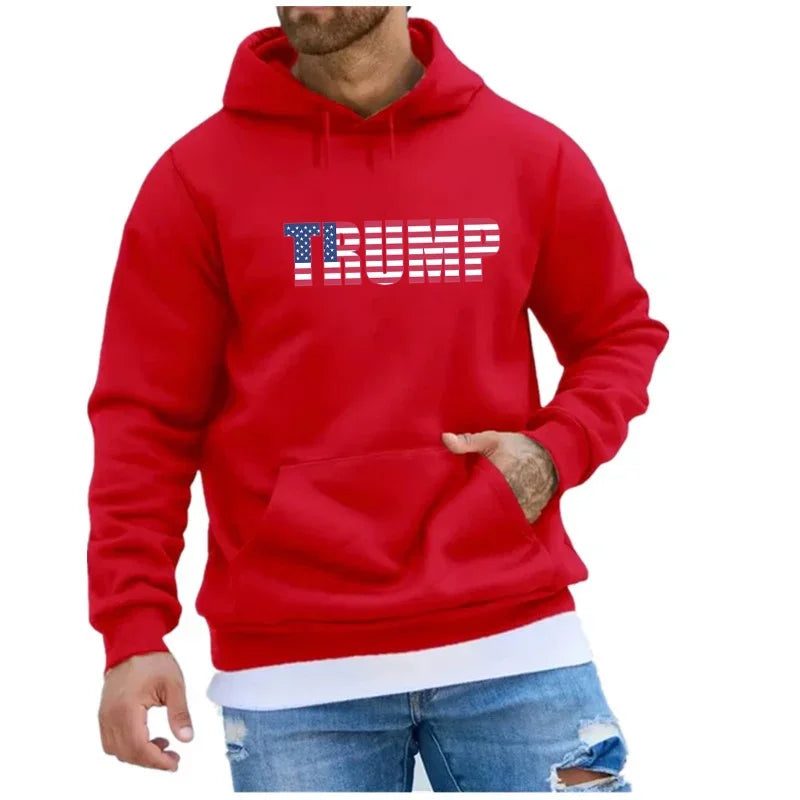 Trump 2024 Theme Hoody Hooded Shirt Sweatshirts for Men Men's Hoodies New & Graphic Essentials Hoodie Sweatshirt