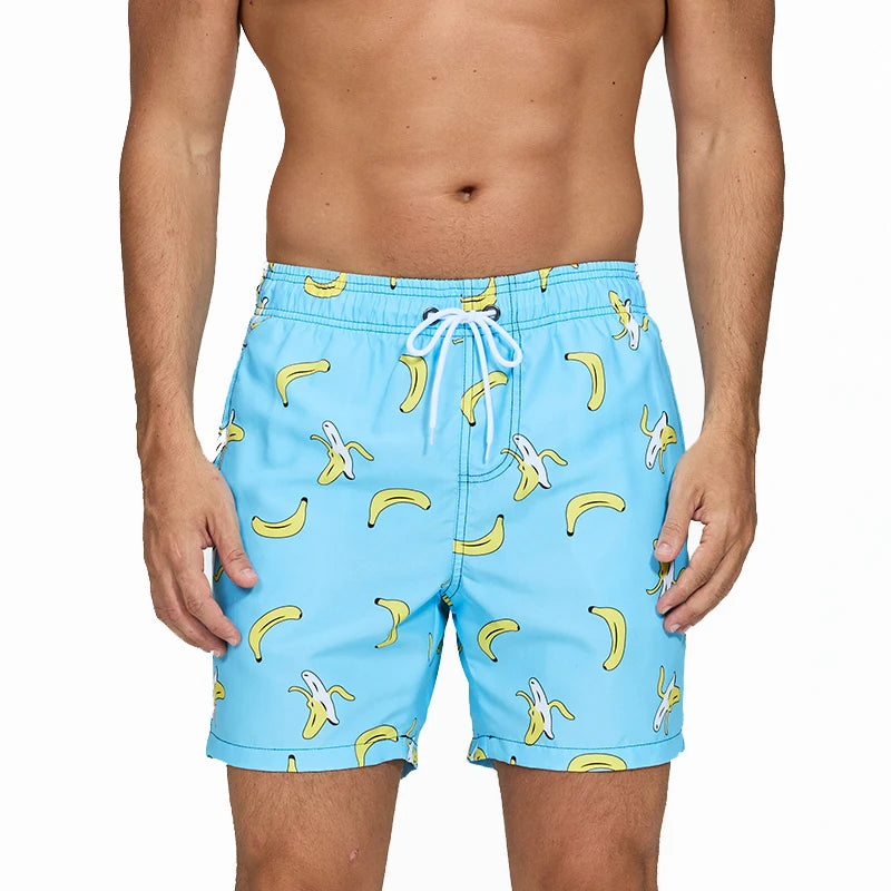 Escatch New Men's Beach Shorts Summer Surf Trunks Plus Size Drawstring Swimwear For Male ESX05 Gym Sportswear Swimsuit