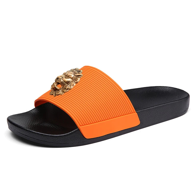 NEW Brand men's slipper casual black and white sh es men's designer slipper sandal soft soles women
