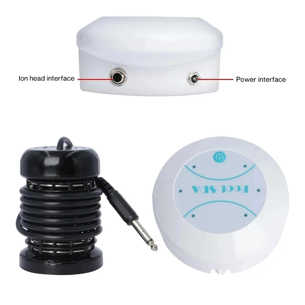 Detox Ionic Foot Bath Electric Massage Machine Foot Spa Hydrotherapy Machine Deep Cleaning Vibration Whirlpool FootBath Nursing