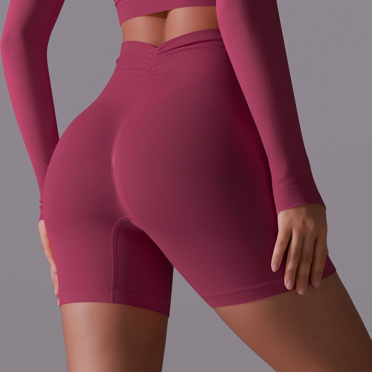 Women Yoga Shorts High Waist Workout Shorts Fitness Yoga Lift Butt Fitness Ladies Yoga Gym Running Short Pants Sportswear