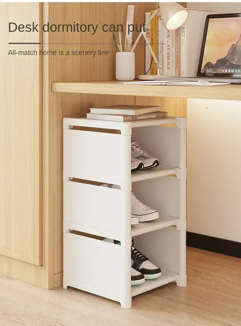 Shoes Rack Organizer Stackable Shoe Cabinet Space Saving Shoes Storage Rack Multi-layer Adjustable Shoe Cabinet Home Storage