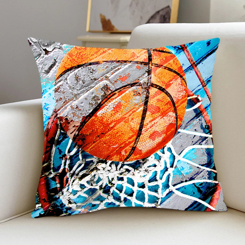 New Pillow basketball Slips Pillow Covers Bedding Comfortable Cushion Good For Sofa Home Car High Quality Pillow Cases boy gift