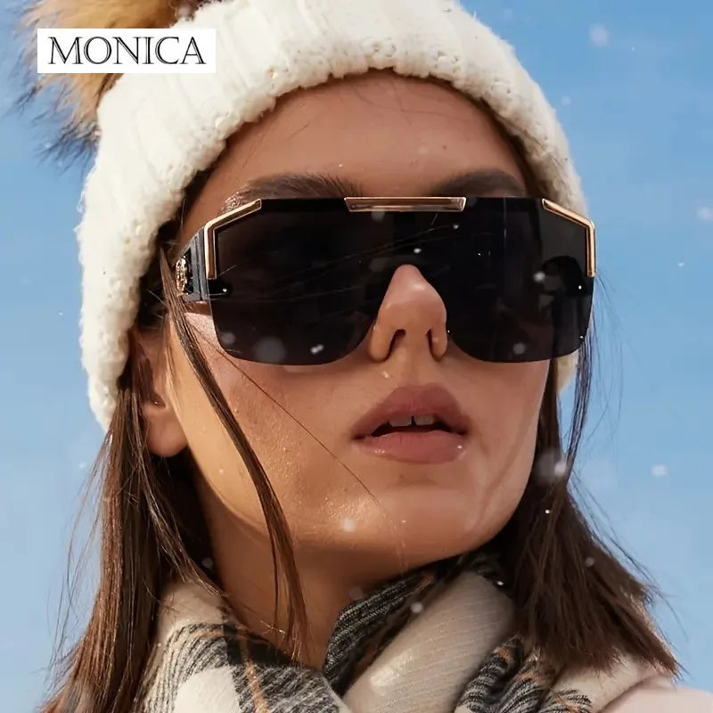 Luxury Oversized Men Sunglasses Brand Designer Sun Glasses For Women Fashion Gradient Square Shades