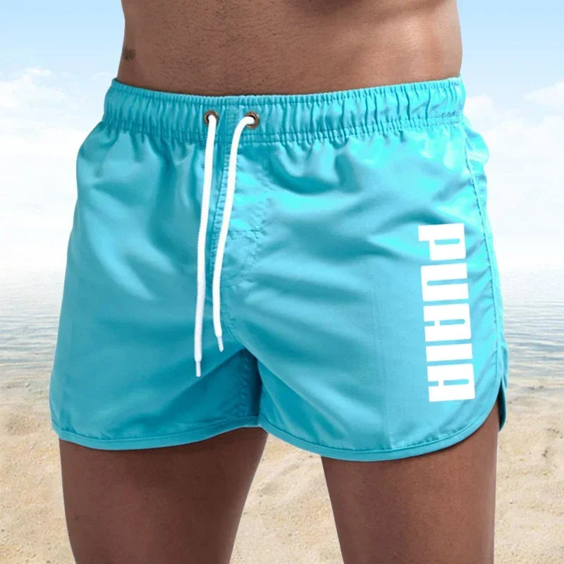 New Hot Summer Swim Trunks Sport Gym Running Breathable Shorts Male Beachwear Beach Shorts Quick Dry Mens Siwmwear Board Briefs