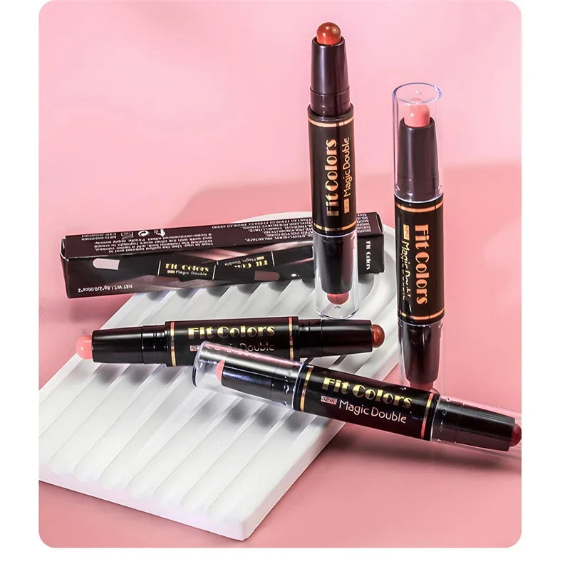 Double-ended Dual-purpose High-light Trimming Stick Three-dimensional Contour Nose Shadow Facial Shape Pencil Face Makeup Stick
