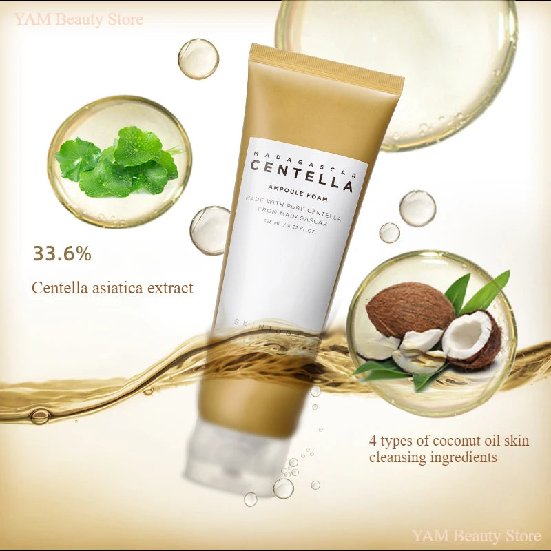 Korean Skin Care Centella Ampoule Face Wash Foam Cleanser Facial Pore Control Makeup Gentle Cleansing Oil Original Skincare Set