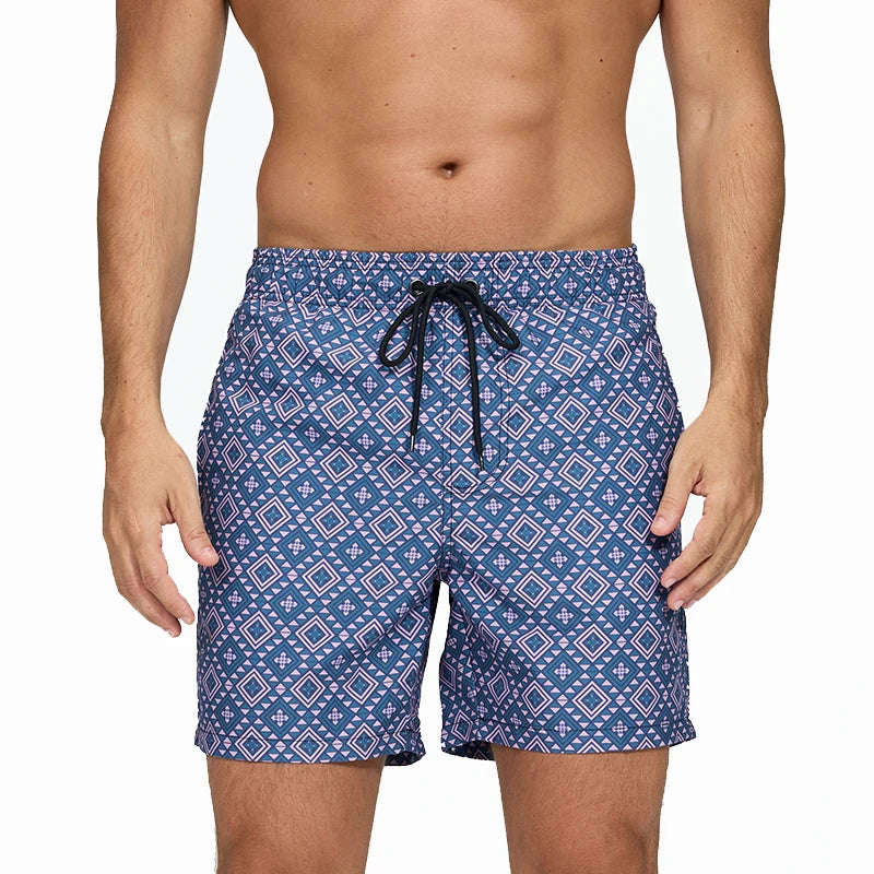 Escatch New Men's Beach Shorts Summer Surf Trunks Plus Size Drawstring Swimwear For Male ESX05 Gym Sportswear Swimsuit