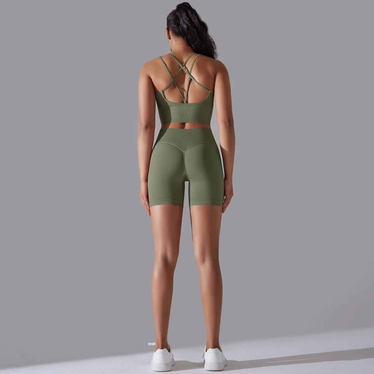 Sexy Yoga Sets Women's Tracksuit Seamless Sport Suit Running Workout Sportswear Gym Clothing Leggings Bra Fitness Suits 2 Pieces