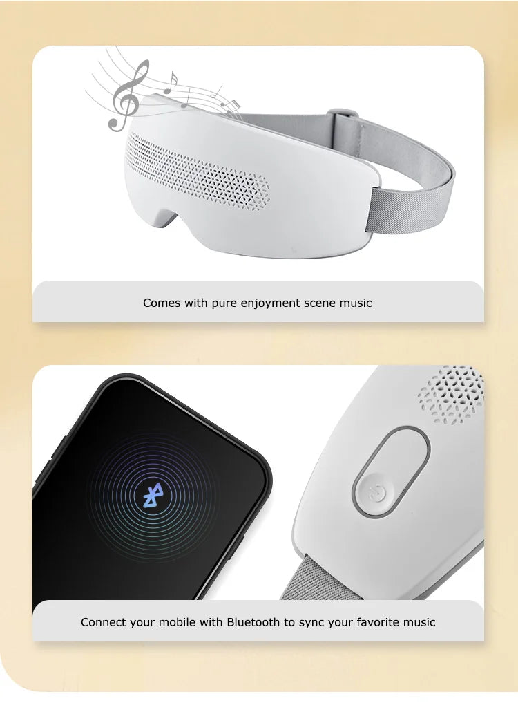MARESE E22 Electric Eye Massager Acupuncture Point Vibration Massage Eye Care With Bluetooth Music Relieves Fatigue Dark Circles