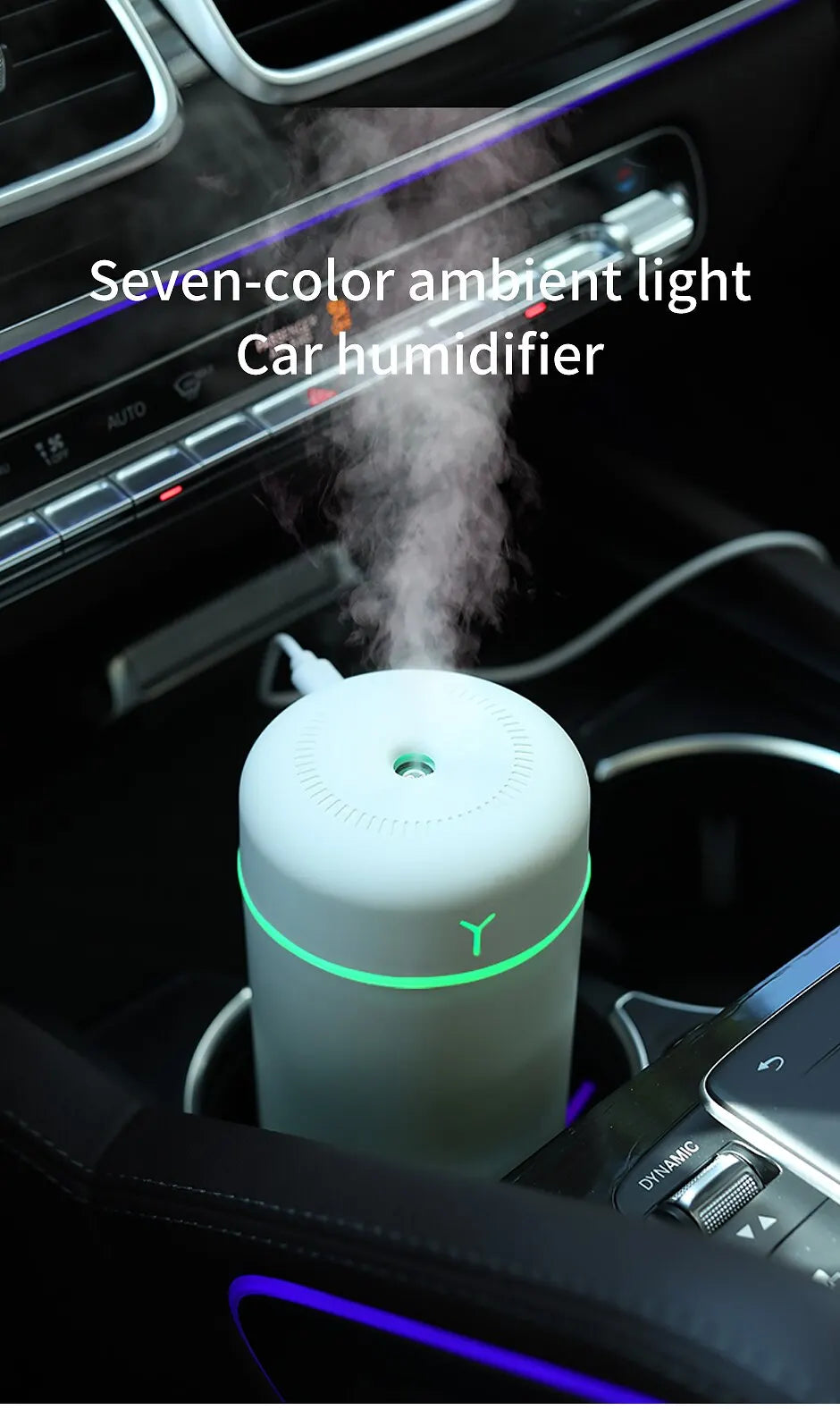 1 PCS Portable 390ml Air Humidifier Aromatherapy Humidificador For Home Car USB Sprayer With LED Color Night Lamp Purifier