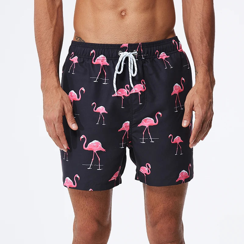 Escatch New Men's Beach Shorts Summer Surf Trunks Plus Size Drawstring Swimwear For Male ESX05 Gym Sportswear Swimsuit