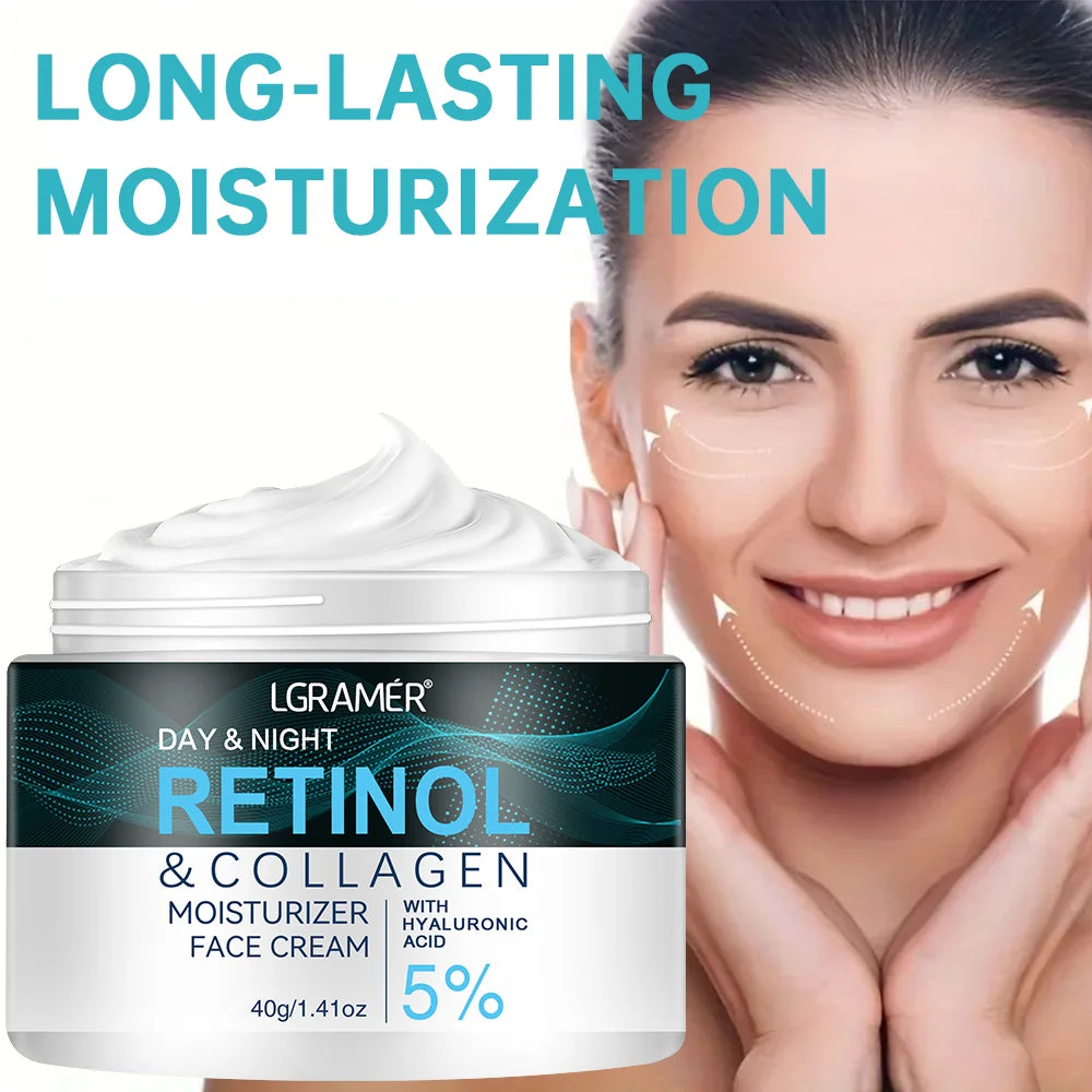 Retinol Moisturizer Face Cream Repairing Moisturizing Nourishing Cream Brightening Skin Facial Cream Anti-Aging Face Skin Care