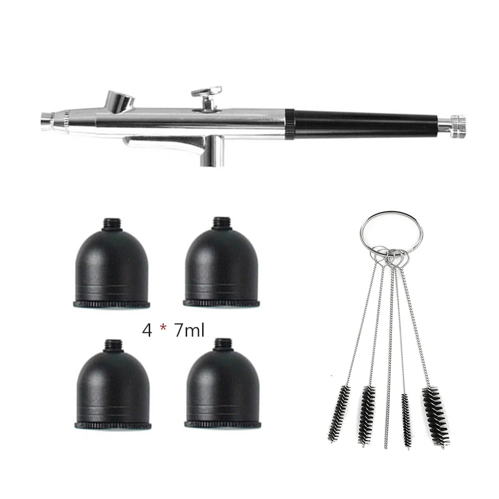 Airbrush Nail Kit Airbrush for Nails Cake Crafts Air Brush Nail Art Paint Replacement Cup Airbrush Gun Manicure Accessories K5